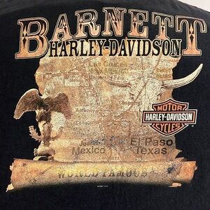 Barnett Harley Davidson 3XL Black TShirt El-Paso Texas '07 Comfy soft